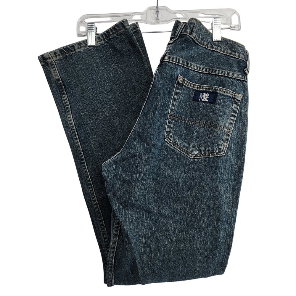 Wrangler 30x32 Blue Twenty X 37MWXGT Low Rise Boot Cut Jeans Vintage Y2K Western